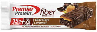 Premier Protein® Chocolate Caramel FIBER Bar Image of Premier Protein® Chocolate Caramel FIBER Bar Package