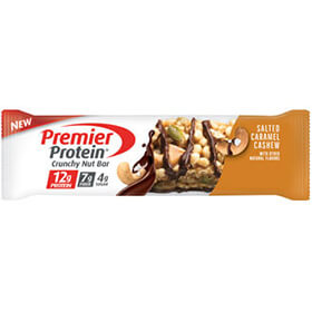 Image of Premier Protein® Crunchy Nut Bar, Salted Caramel Cashew, 1.65 oz. (10 Count) Package