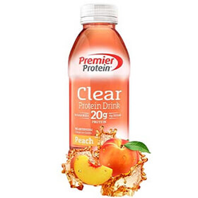 Image of Premier Protein® Peach Clear Protein Drink Package