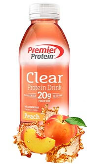 Premier Protein | Premier Protein® Peach Clear Protein Drink | FREE 1-3 ...