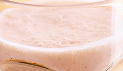 Image of the Strawberry Mango Protein Smoothie recipe, finsihed